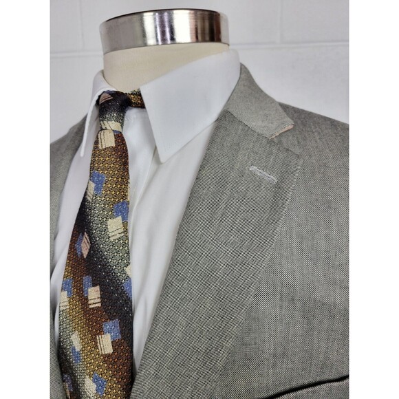 Ralph Lauren‎ Mens Gray Rayon Blend Sport Coat Jacket 48L - Picture 6 of 10